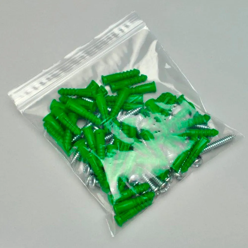 100 Ct Clear Plastic Reclosable Bags 8" X 10" 2Mil Poly Resealable Zip Lock Seal