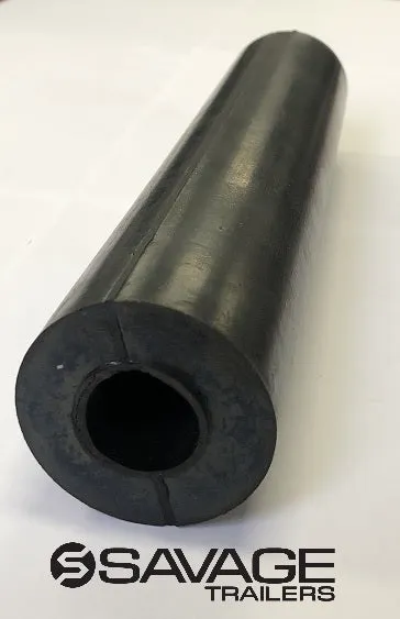 12" Rubber Keel Roller - Straight t/s 24mm Shafts