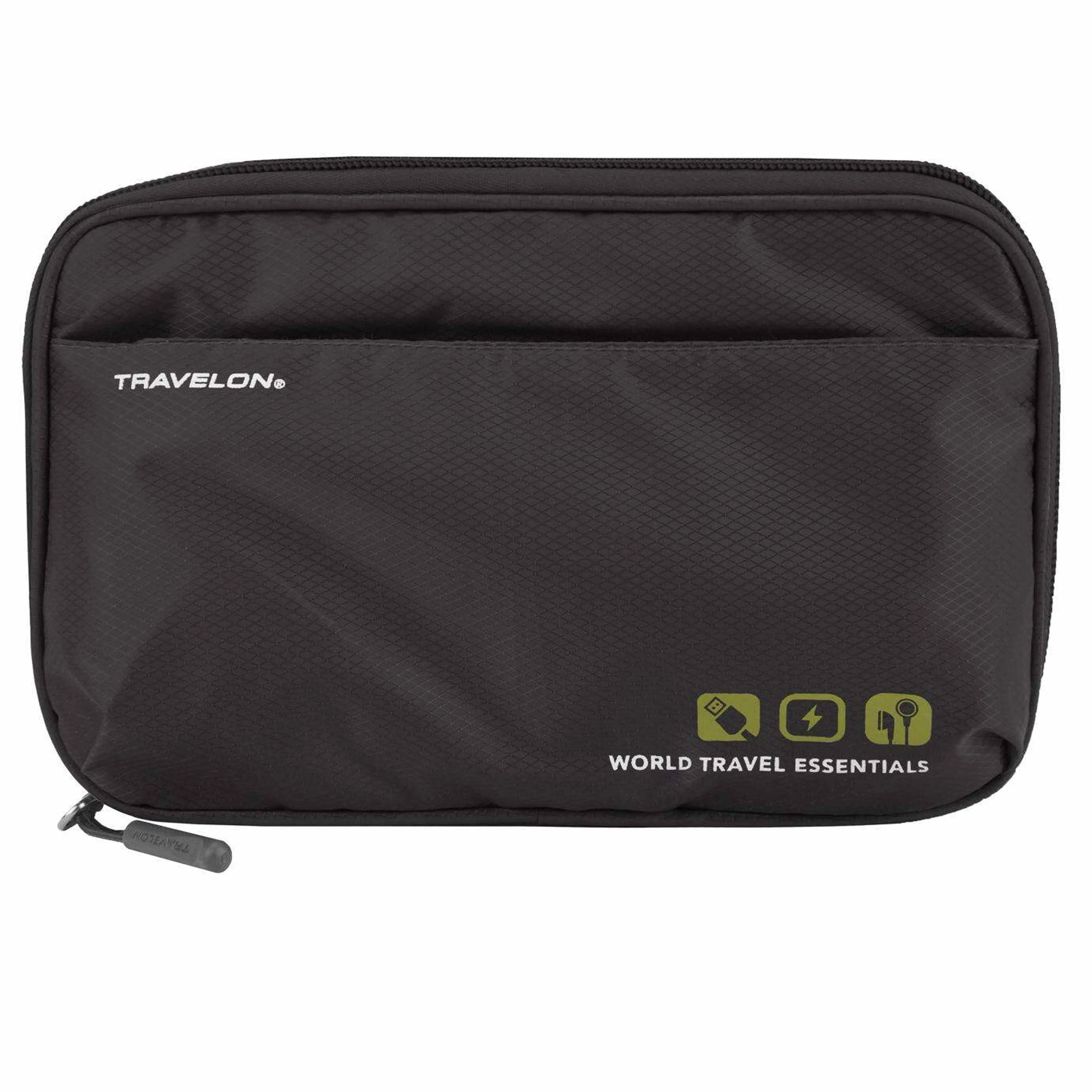 2 Travelon Travel Cable Bags Tech Accessory Organizer Electronic Cord Case Pouch