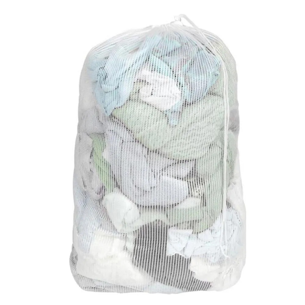 2PK Large Mesh Laundry Bags Drawstring 24"x32" Heavy Duty Delicate Bra Lingerie
