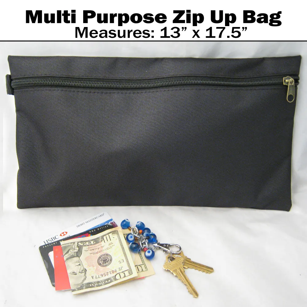 3 Pack Lot Multi Purpose Zippered Organizer Clip On Tool Pouch Bags Hanging Case