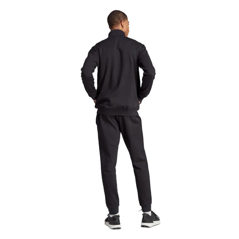 Adidas tuta sportiva da uomo Basic 3-Stripes Fleece IJ6067 nero-bianco