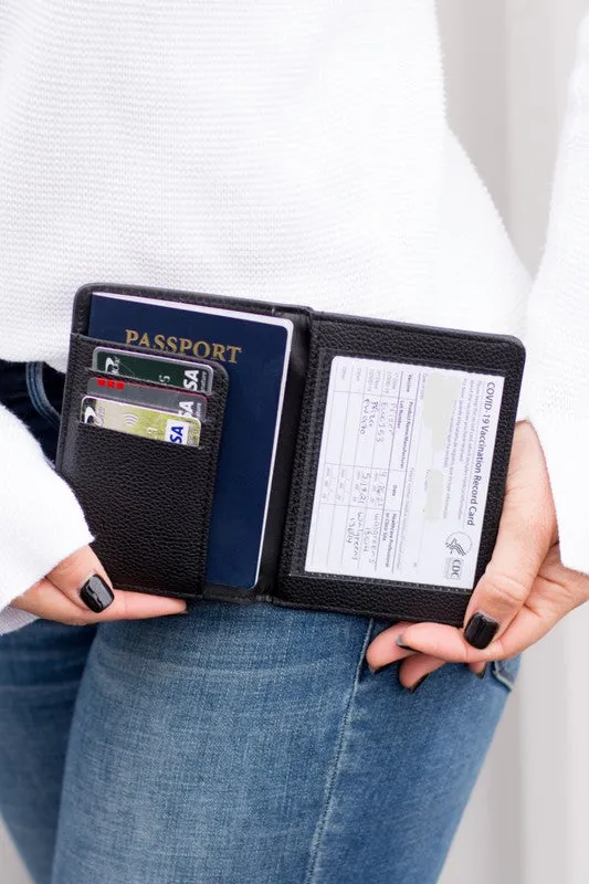 Aili's Corner Passport and Vaccine Credit Card Wallet