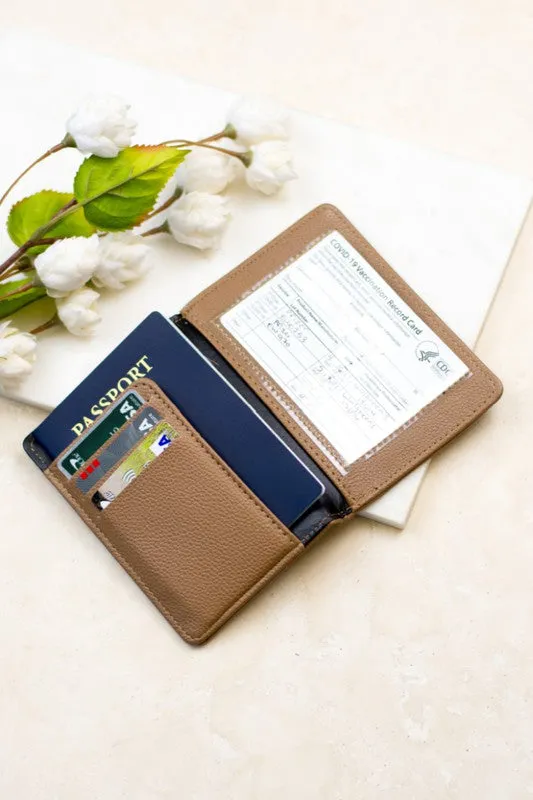 Aili's Corner Passport and Vaccine Credit Card Wallet
