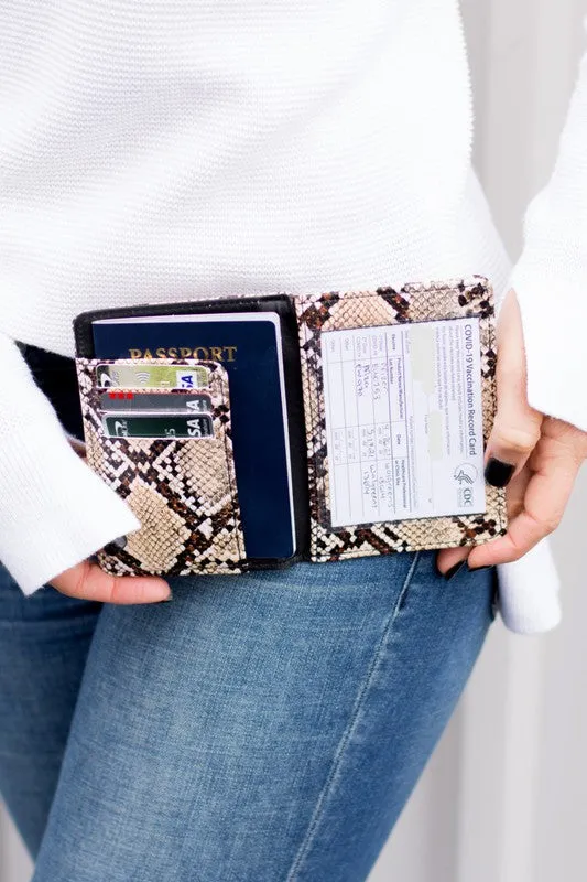 Aili's Corner Passport and Vaccine Credit Card Wallet