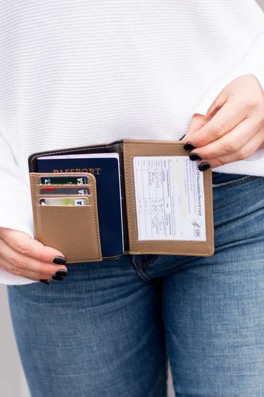 Aili's Corner Passport and Vaccine Credit Card Wallet