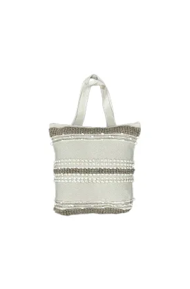 Boho Solstice Cotton Handmade Tufted Beach Holiday Tote Bag