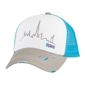 Dubai Brand Skyline Grey/White/Blue Cap – Caliente Dubai Brand Collection