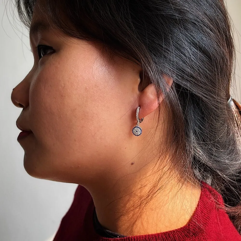 Evil Eye Hoops
