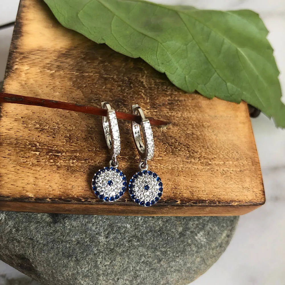 Evil Eye Hoops