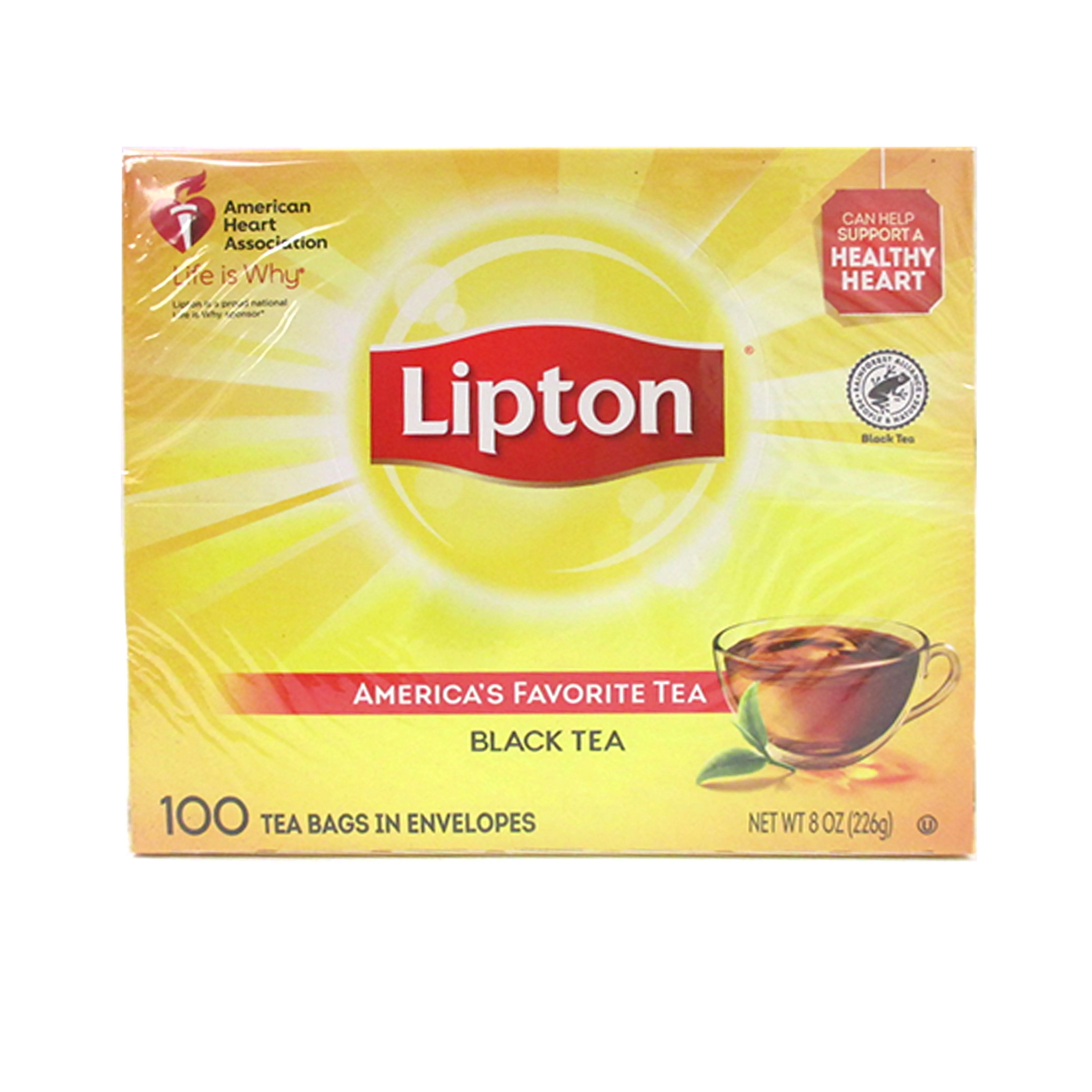 FLASH SALE 400 PC Lipton Black Tea Bags Yellow Label Natural Hot Cold EXP05/23