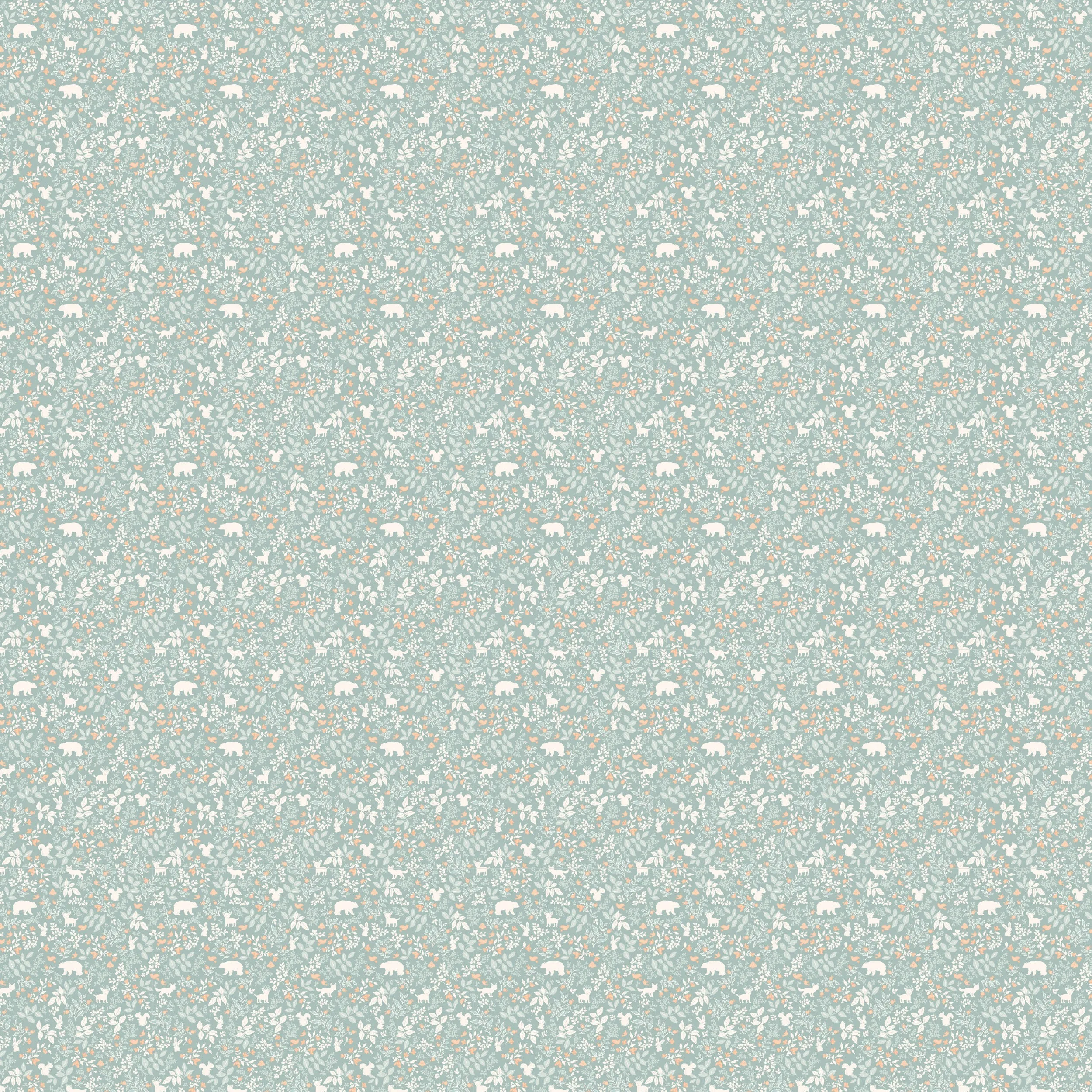 Fox & Fallow Organic Muslin Wrap - Forest Friends Sage