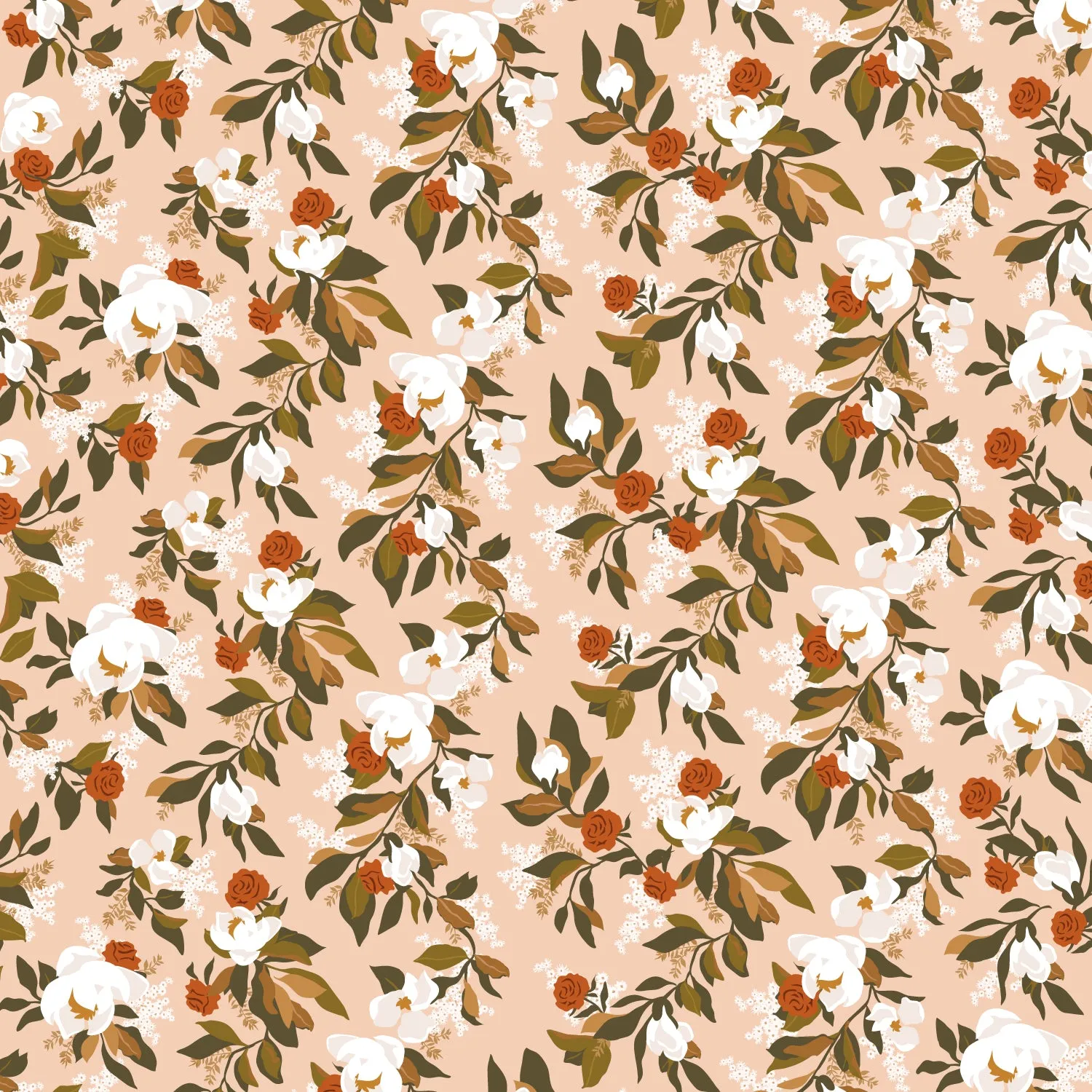 Fox & Fallow Organic Muslin Wrap - Magnolias