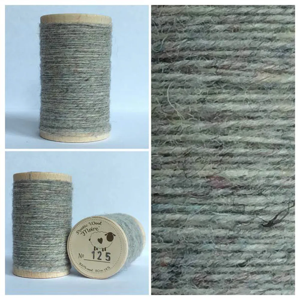 LIGHT CHARCOAL Hand Dyed HALF YARD Wool Fabric for Wool Applique and Rug Hooking