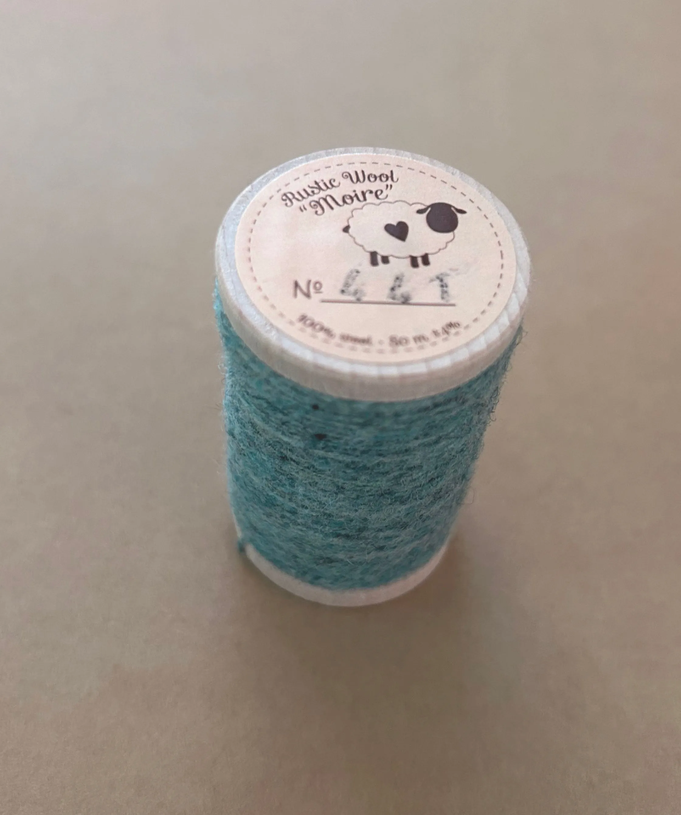 Light TEAL GREEN Hand Dyed Fat EIGHTH Wool Fabric for Wool Applique and Rug Hooking