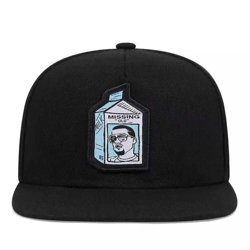 Missing Old Black Snapback Cap