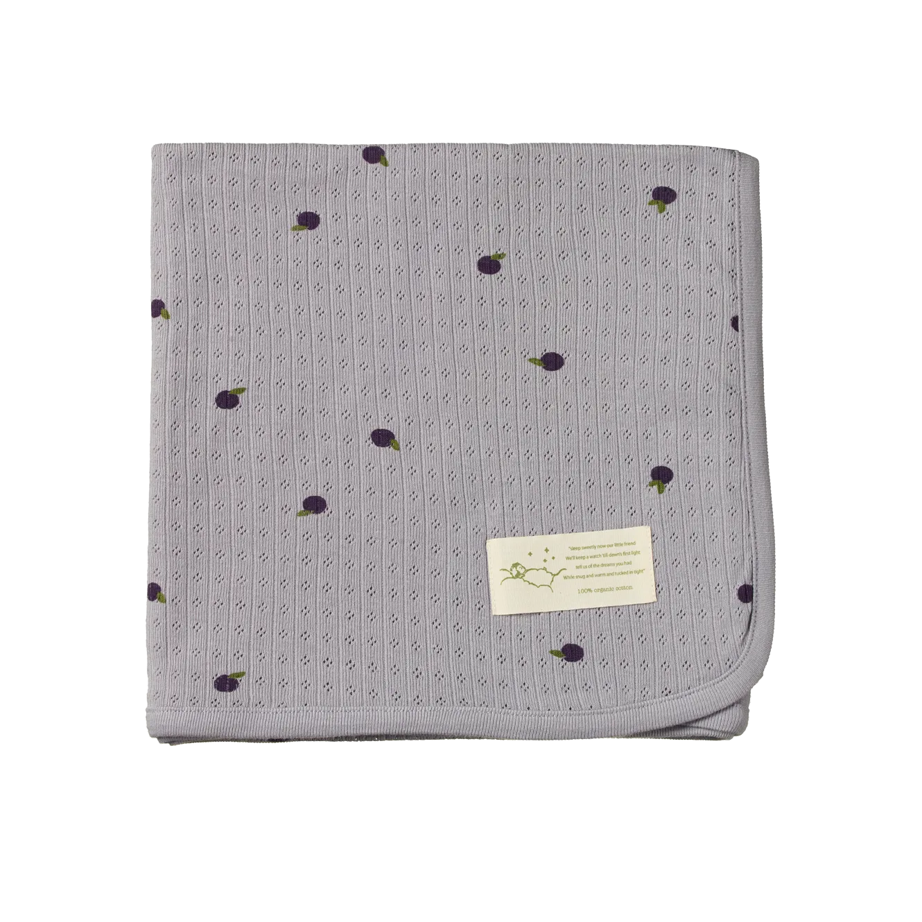 Nature Baby Wrap Pointelle - Petite Plum Print