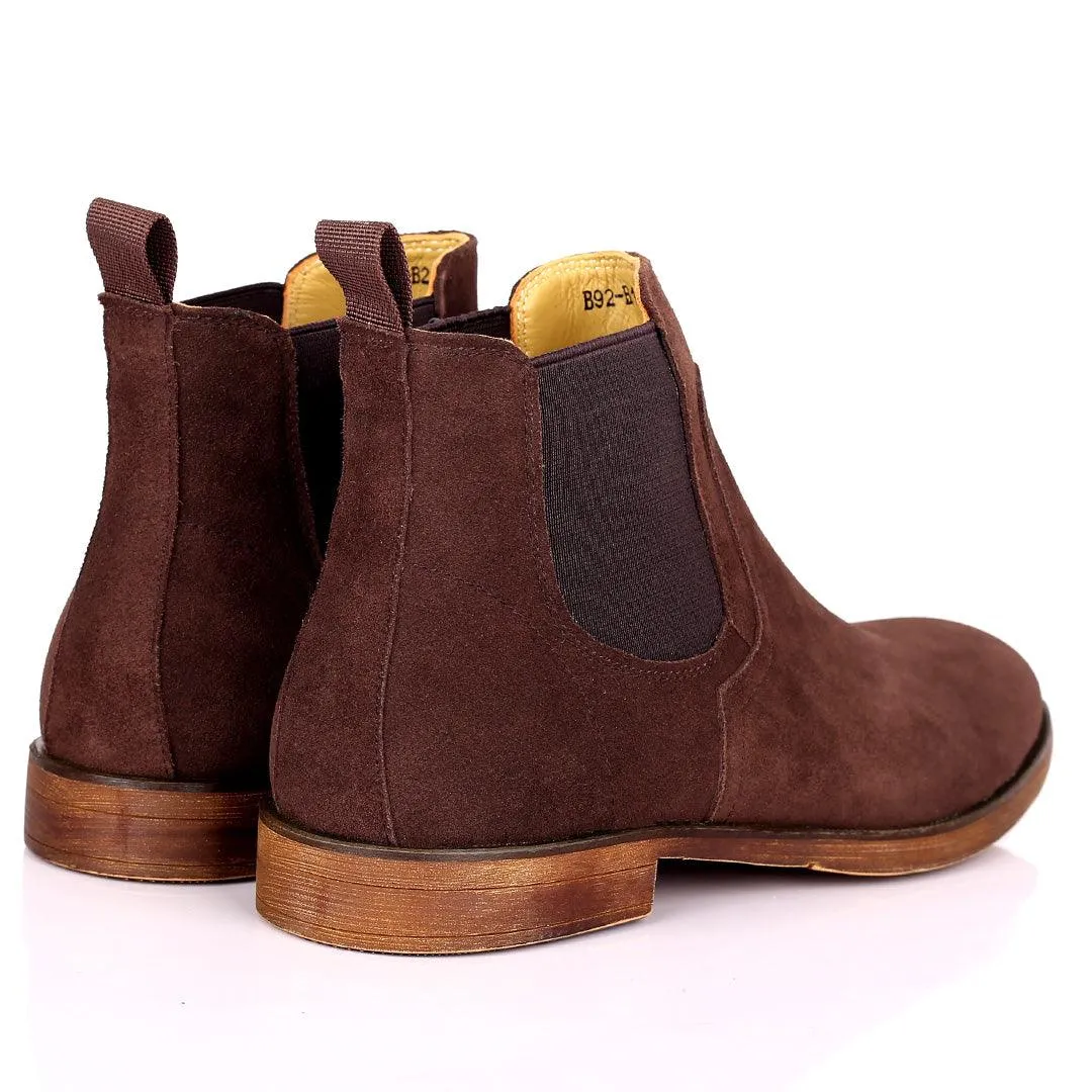 Renato Dullbecc Chelsea Coffee Suede Shoes