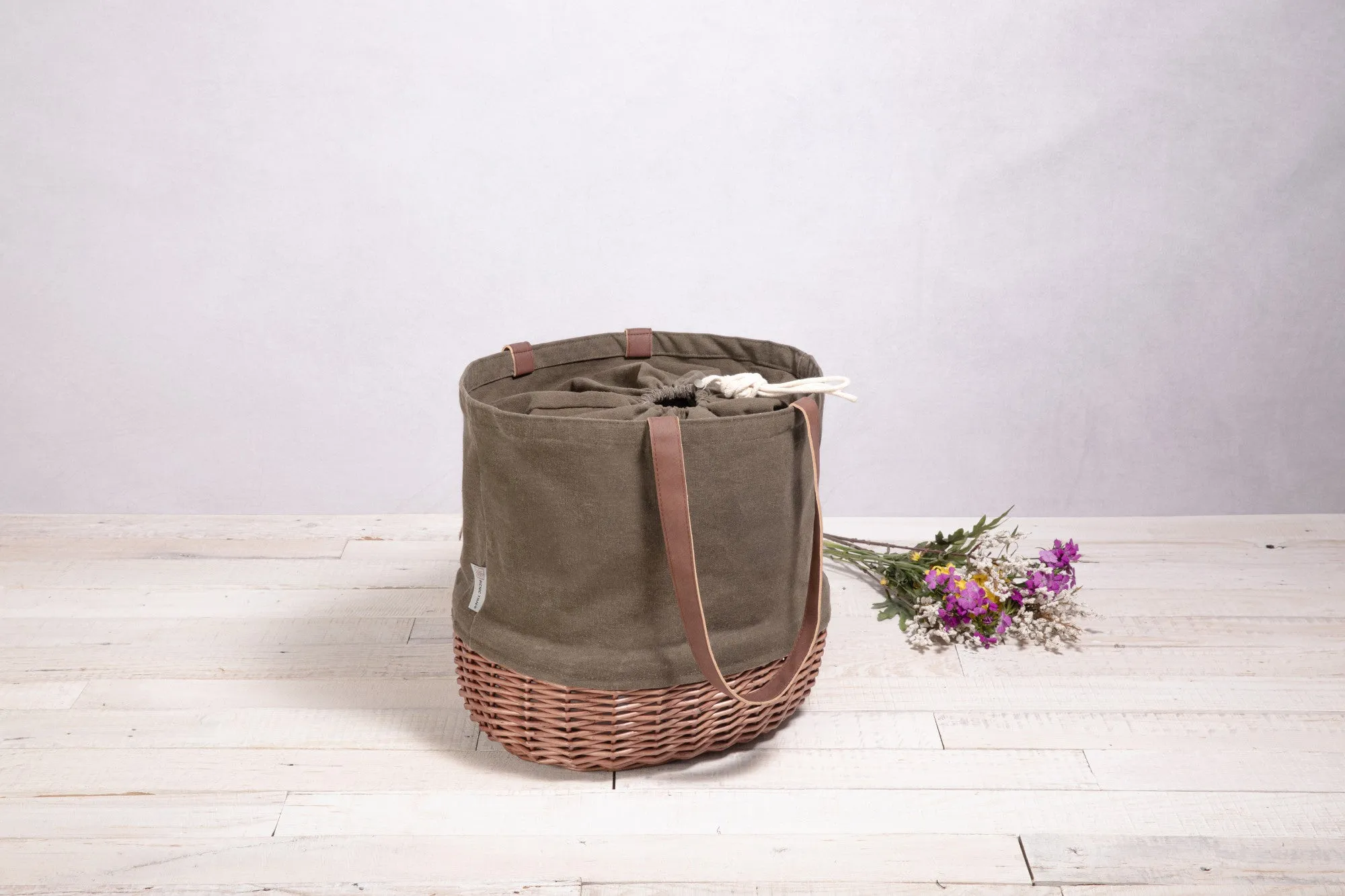 San Diego Padres - Coronado Canvas and Willow Basket Tote