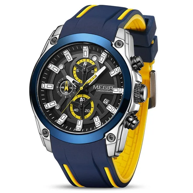 Top Brand Luxury Chronograph Man Watch.