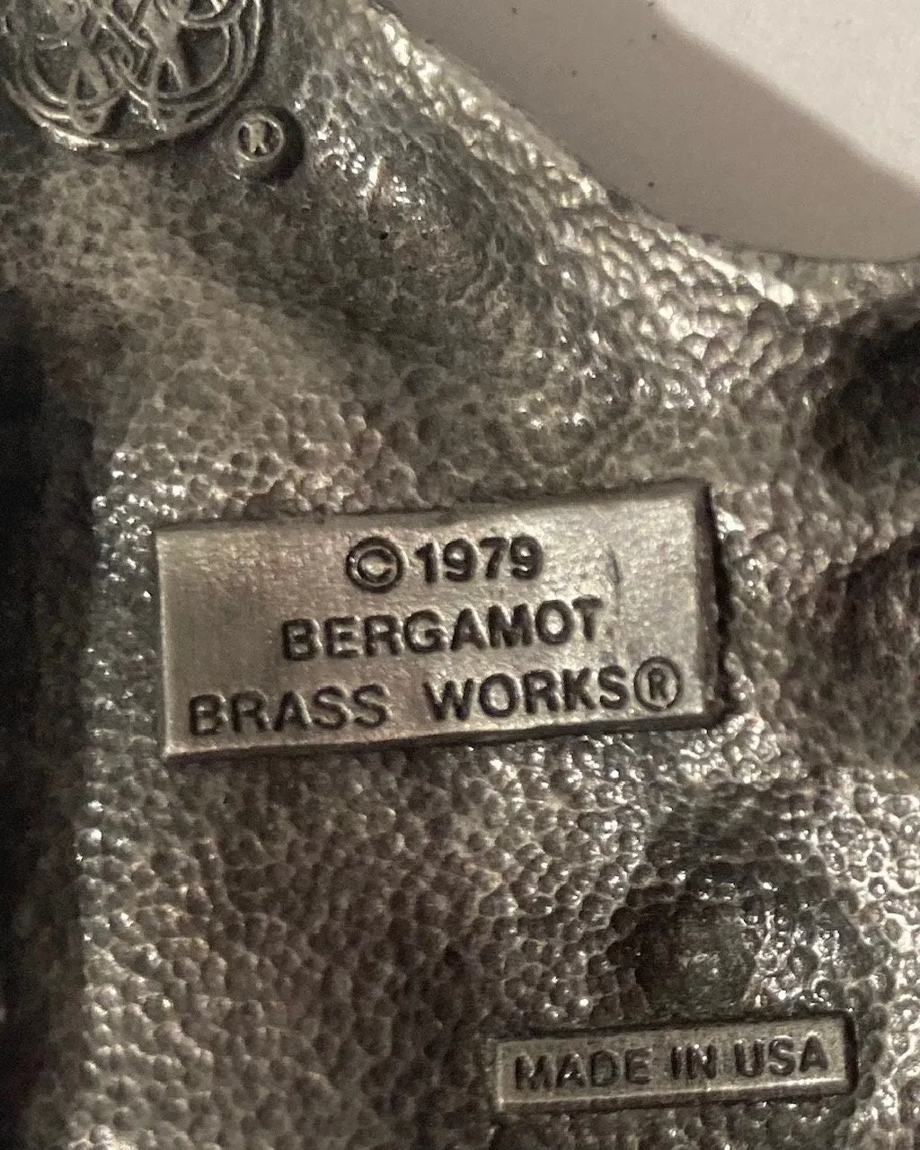 Vintage 1979 Pewter Belt Buckle, Motorcycle, Bike, Biker, Scoot, Made in USA, Quality, Heavy Duty, Fashion, Belts, Shelf Display