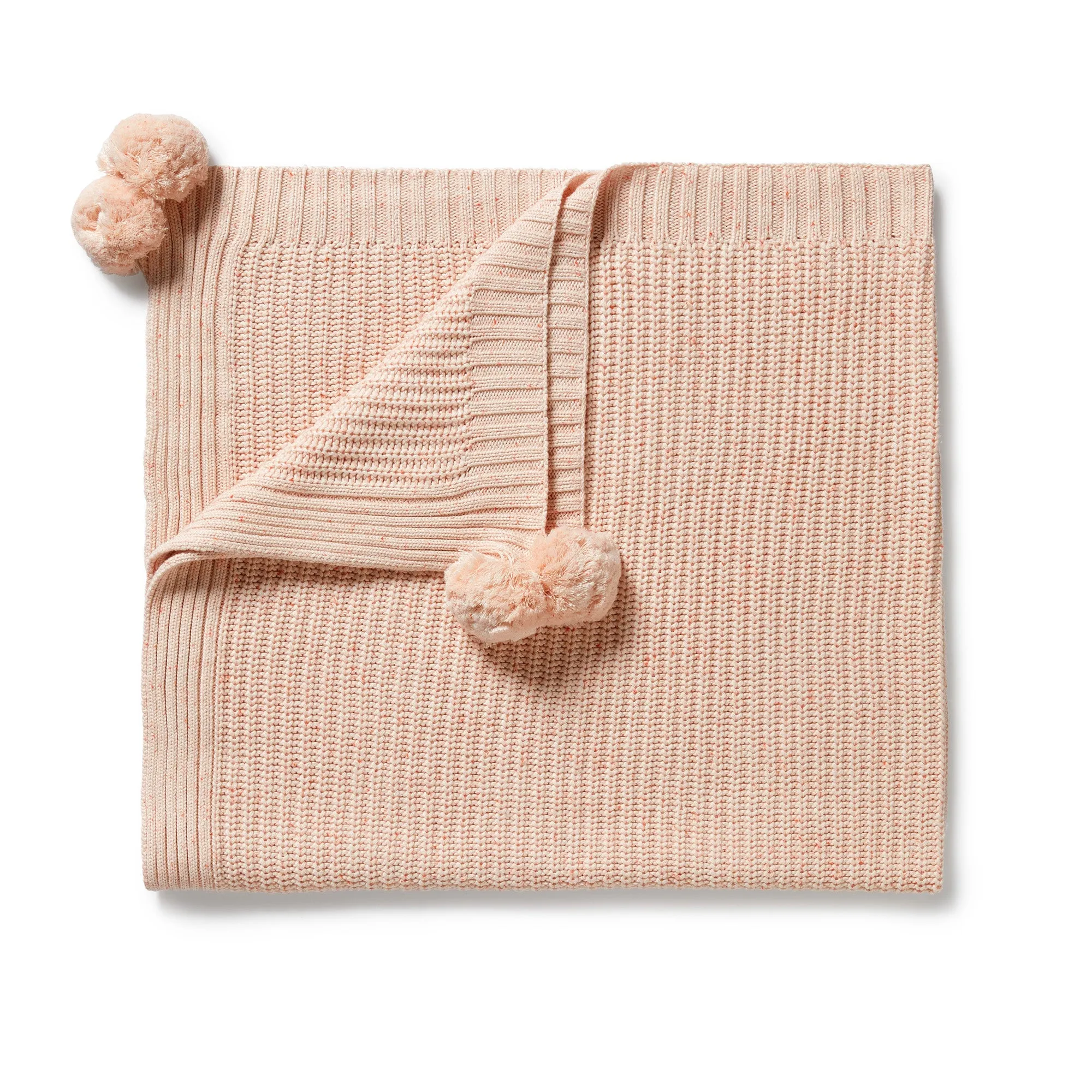 Wilson and Frenchy Organic Knitted Blanket - Fairy Floss
