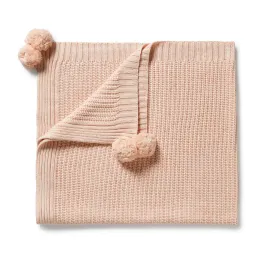 Wilson and Frenchy Organic Knitted Blanket - Fairy Floss